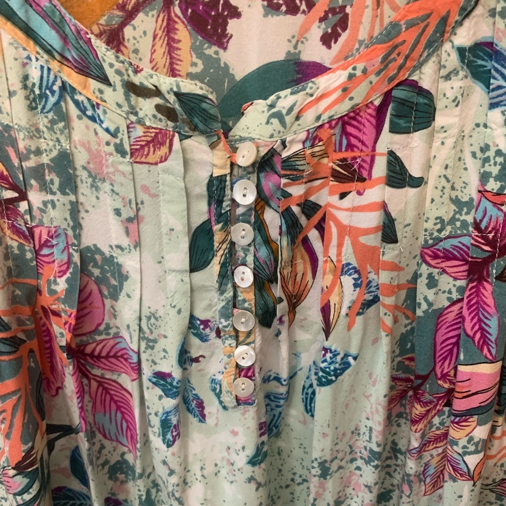 Tropical maxi dress 4x - Picture 2 of 4